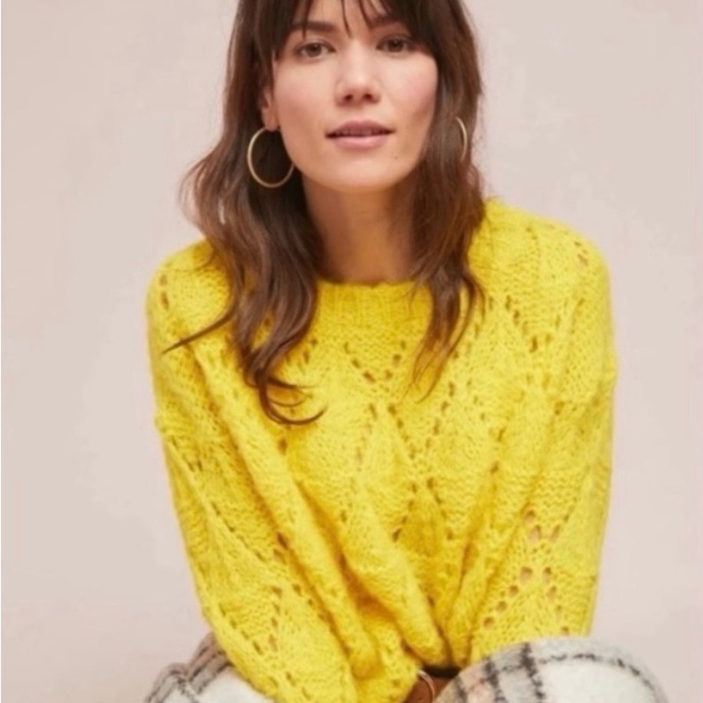 Anthropologie Bright Lights Alpaca Sweater 
Sz. S